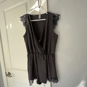Black romper from Hawaiian Boutique